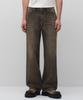 Overdyed Wide Denim Pants [Brown]