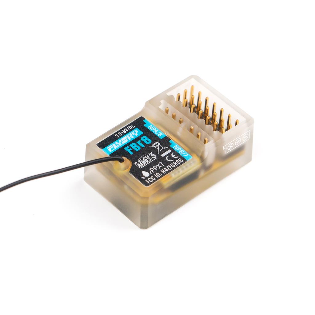 Flysky FBr8 2,4 GHz 8-kanalsmottagare AFHDS 3-system Stöder Enkel Dubbelriktad Sändning