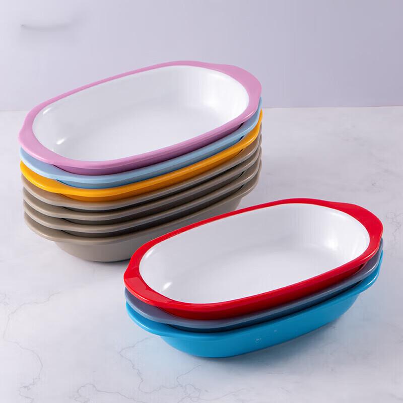 Melamine Rectangular Serving Dish with Handles