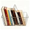 2 Pack Modern Stainless Steel Storage Basket for Books Clothing Etc. Versatile Storage Bin for Home and Car Use Rust-proof Shelf