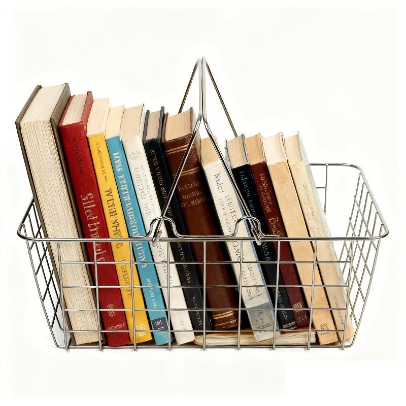 2 Pack Modern Stainless Steel Storage Basket for Books Clothing Etc. Versatile Storage Bin for Home and Car Use Rust-proof Shelf