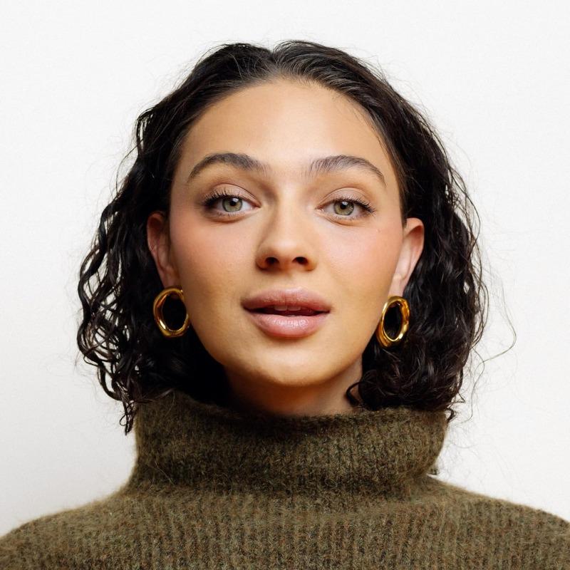 Retro Geometric Spiral Earrings, Women's Hip-hop Gold Earrings, Irregularly Designed Trendy and Cool Personalized Jewelry Earrings.