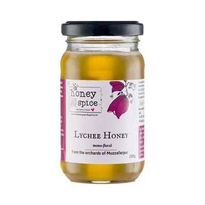 Honig und Gewürze Litschi-Honig (250g) die Obstgärten der Region Muzzafarpur Ohne Zusatz von Konservierungsstoffen | 100% Roh und Pur