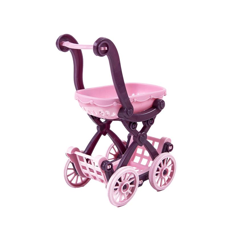 Dollhouse Furniture Accessories Girl Play House Toys Shopping Cart DIY Gift