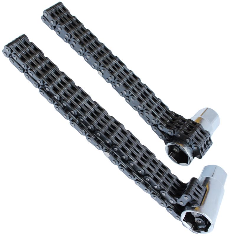 Double Chain Sleeve Oil Filter Wrench for Disassembly and Assembly in Auto Repair