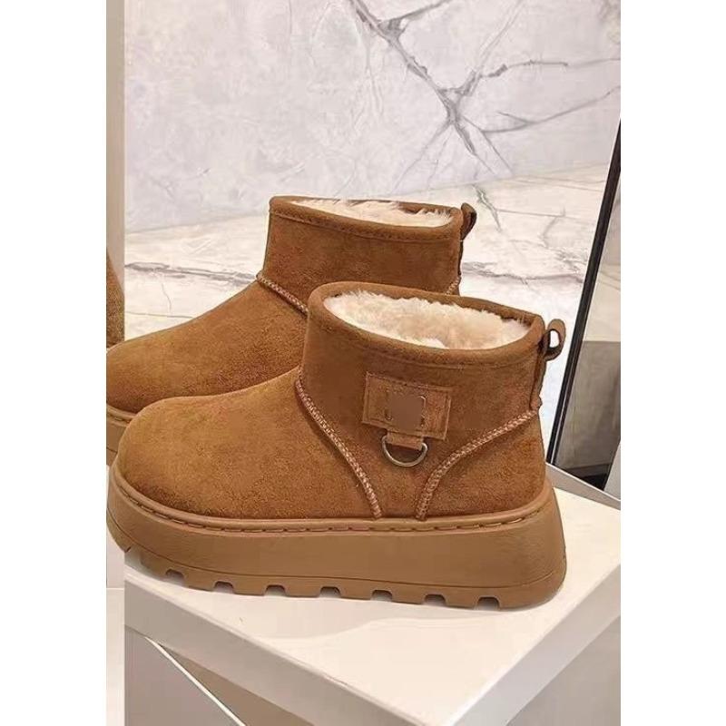 Thick-soled and Fleece High-top Snow Boots for Women, Thick and Warm Cotton Shoes and Boots