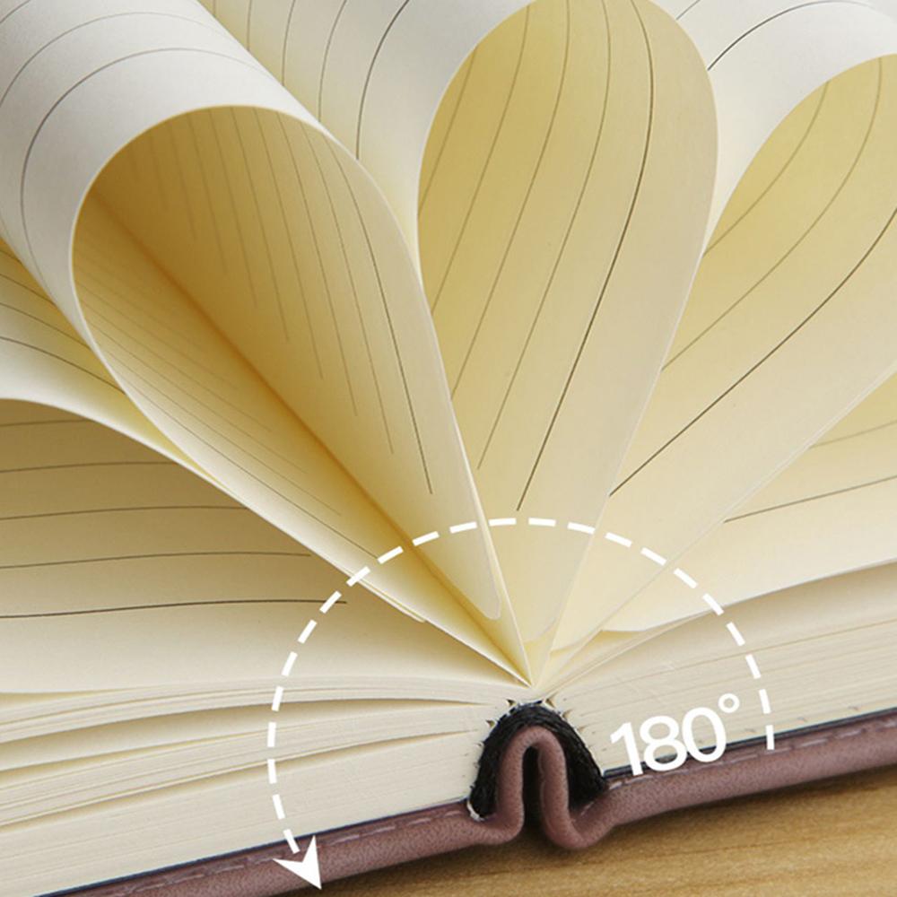 Thick College Office School A5 Journal Notebook Diary Notebook Leather Schedule Book 2021 Notepad