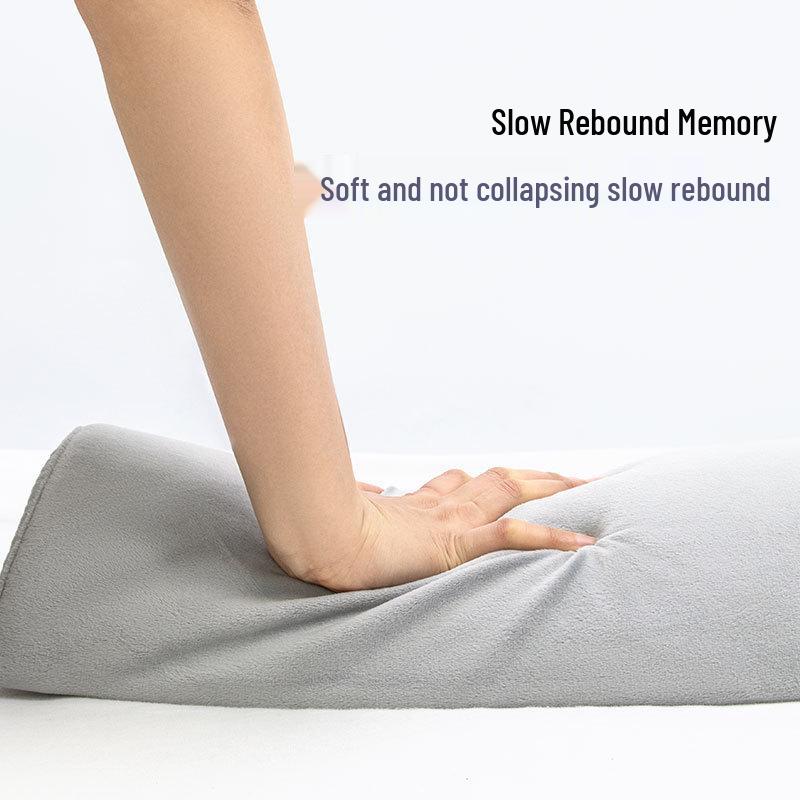 Ergonomic Half-Cylinder Cervical Pillow for Neck Support and Traction