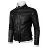 Winter New, Fashion Game Clothing, Men's Integrated Jacket Winter Thickened Stand-Up Collar Men's Leather Jacket