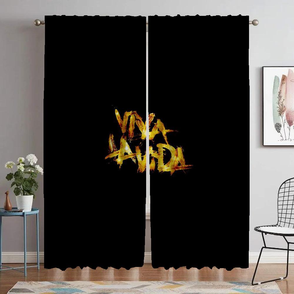 Coldplay Tulle for Bedroom Home Interior Curtains for Camera Curtains Child Room Partition Blackout Curtain Halloween Decoration