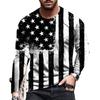 Men's Spring Long sleeved T-shirt Fashion 3D Digital Printing LOGO Street Trendy Top T-Shirts men’s