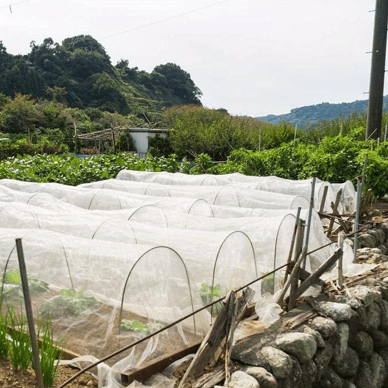 Zestaw siatki ogrodowej na pałąki do szklarni Pałąki podporowe z włókna szklanego do szklarni tunelowej na podwyższone grządki