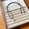 Little Fat Fu Pendant Necklace with Black Rope - New Fashion High-End Collarbone Chain