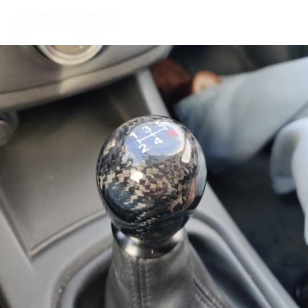 Universal Decorative Car Accessories Gear Bar Personality Real Carbon Fiber Head 5/6speed Manual Shift Knob Modified Accessories