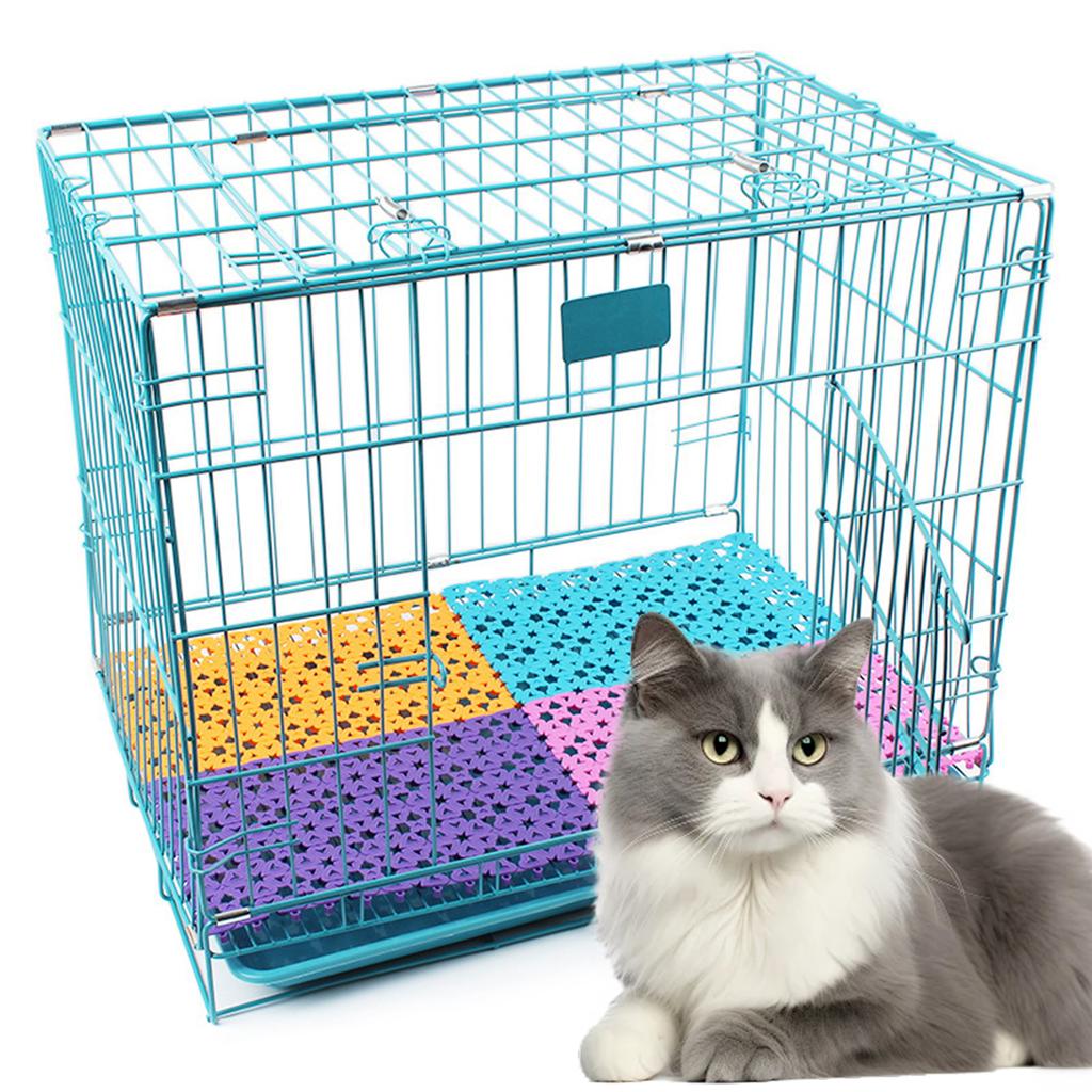 Pet Cage Mat Plastic Matting for Hamster Small Animal Cat Dog Cage Multifunctional Bathroom Non-slip Mat 30x20cm 1Pc