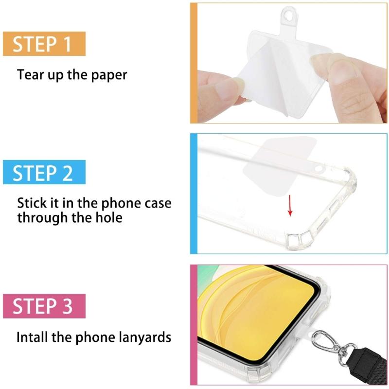 Crossbody Cellphone Lanyard Phone Lanyard Adjustable Phone Strap Universal Strap Phone Accessories Travel Essential