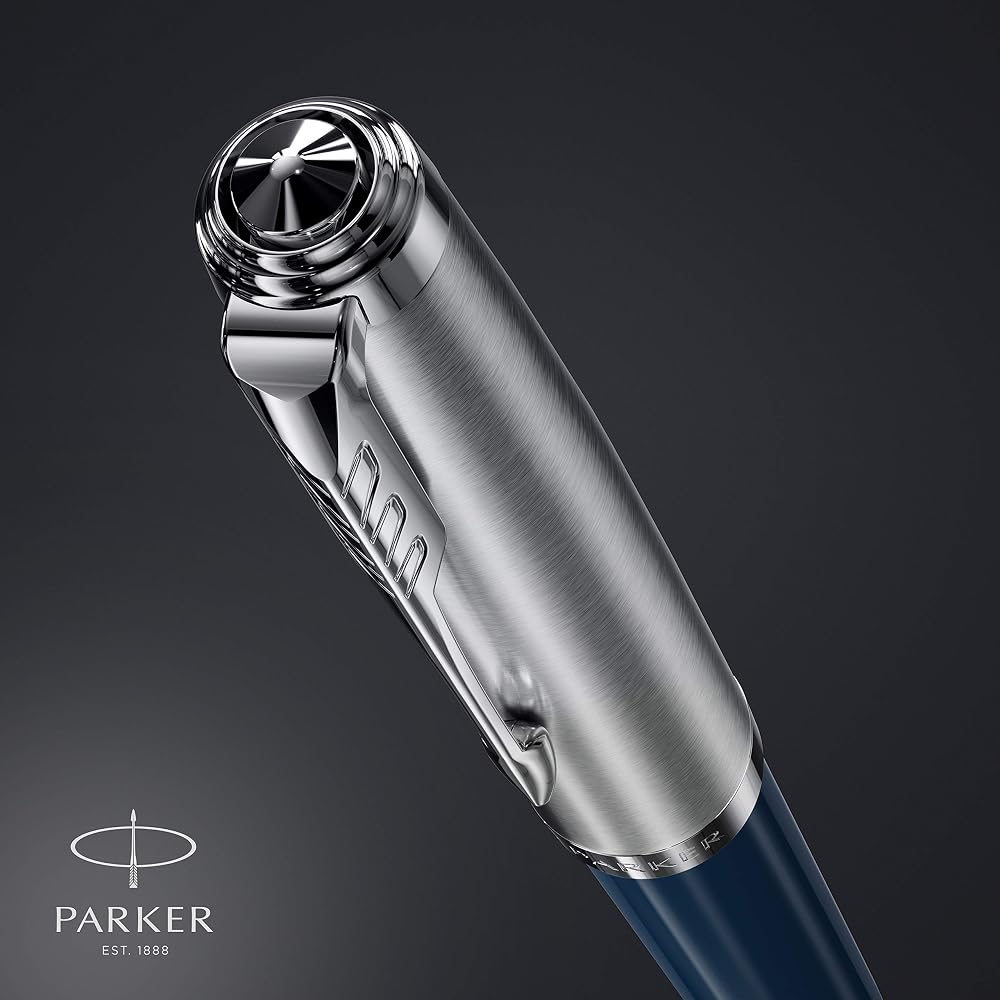 PARKER Parker Ballpoint Pen 51 Midnight Blue CT Medium, Permanent Imported in Gift Box 2123505Z