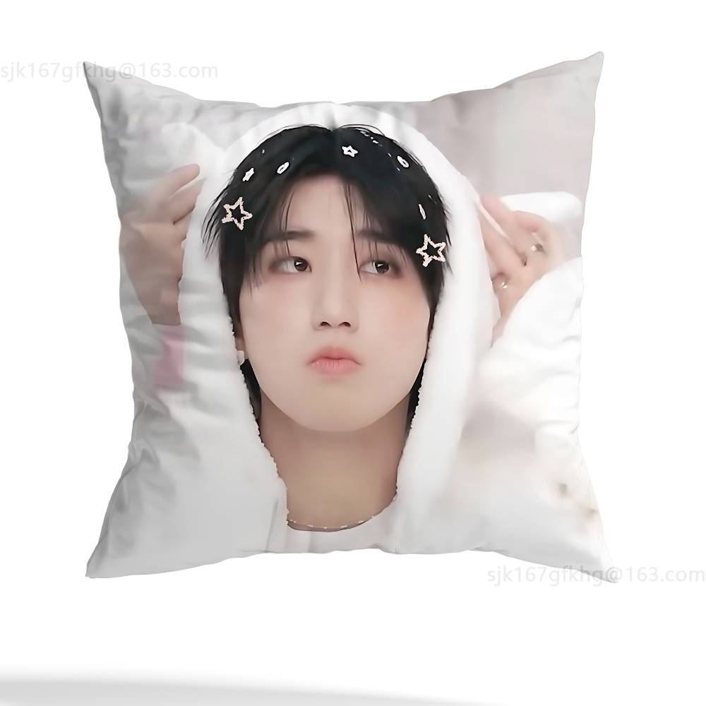 Pop Idol H-Han Ji-sung pillowcase casual style decoration, suitable for home decoration (excluding pillow core)