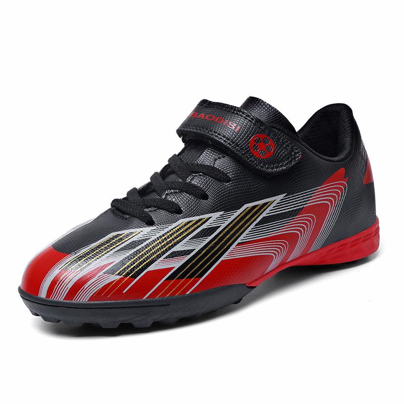 Velcro-free children's football shoes, young and young long broken nails, professional practical competition training shoes