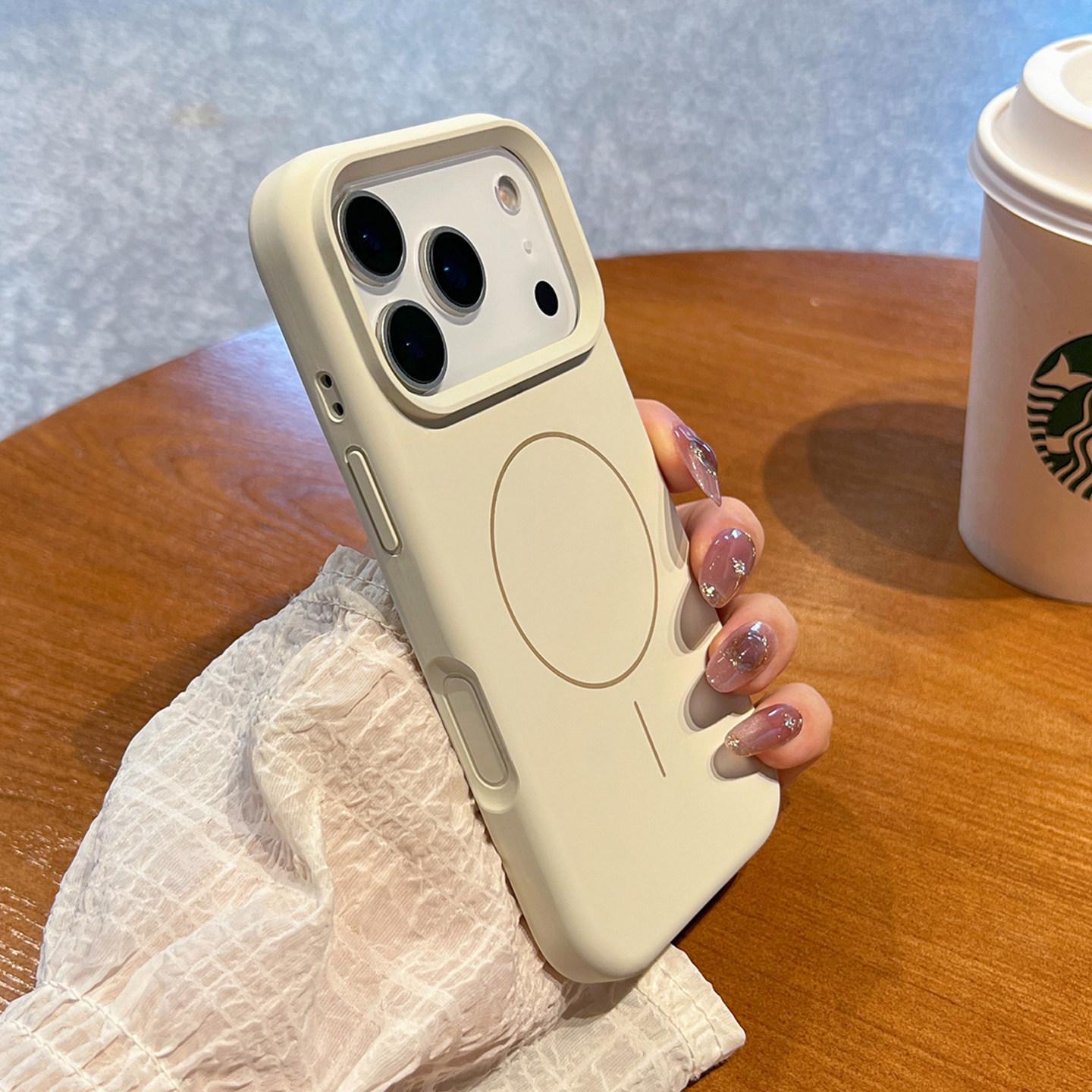 

Silicone Magnetic Phone Case for iPhone 17 Pro Max, Skin-like Solid Color, Apple 16 Compatible 15Pro