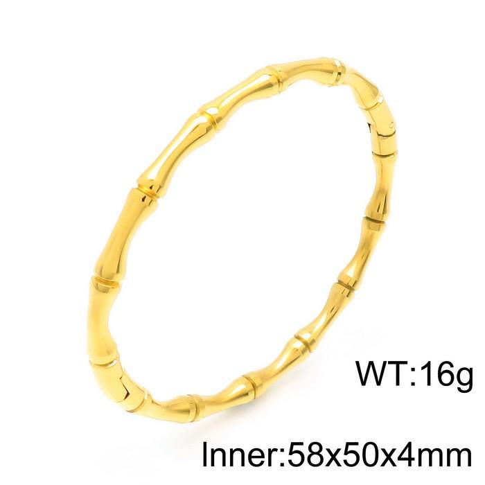 Women's Minimalist Bamboo Joint Titanium Steel Bracelet - Light Luxury, Exquisite High-End Design