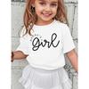 Europäische Größen Mädchen Daddy's Girl Buchstabendruck Mode Lässig Vielseitig T-Shirt