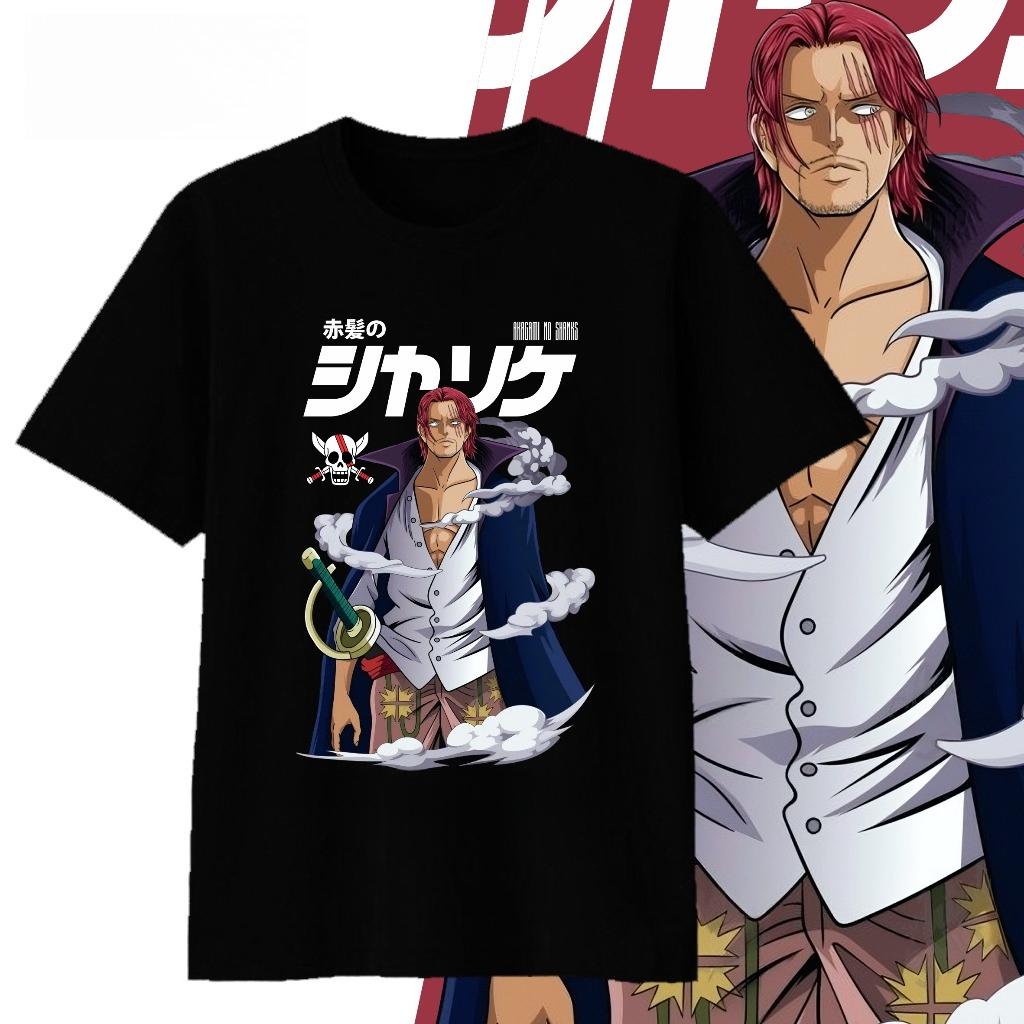 

One Piece Anime AKAGAMI NO SHANKS Printed Tshirt Unisexs and Womens Tshirt Unisexs Top Sports Tshirt 2026 Summer New Tee S