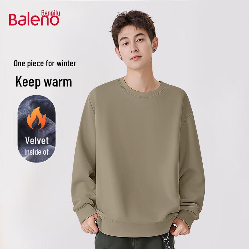 

Baleno Men s Winter Fleece Crew Neck Sweatshirt M