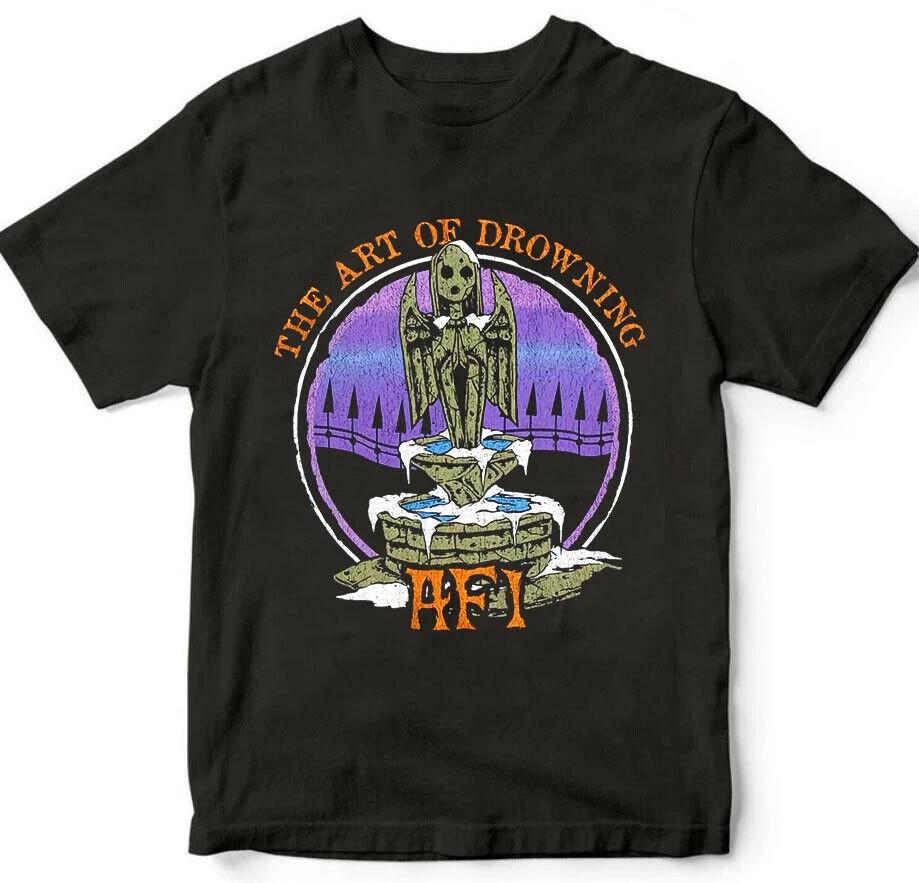 AFI band The Art Of Drowning  Black Cotton  Size S-5XL Unisex T-Shirt XXXXL