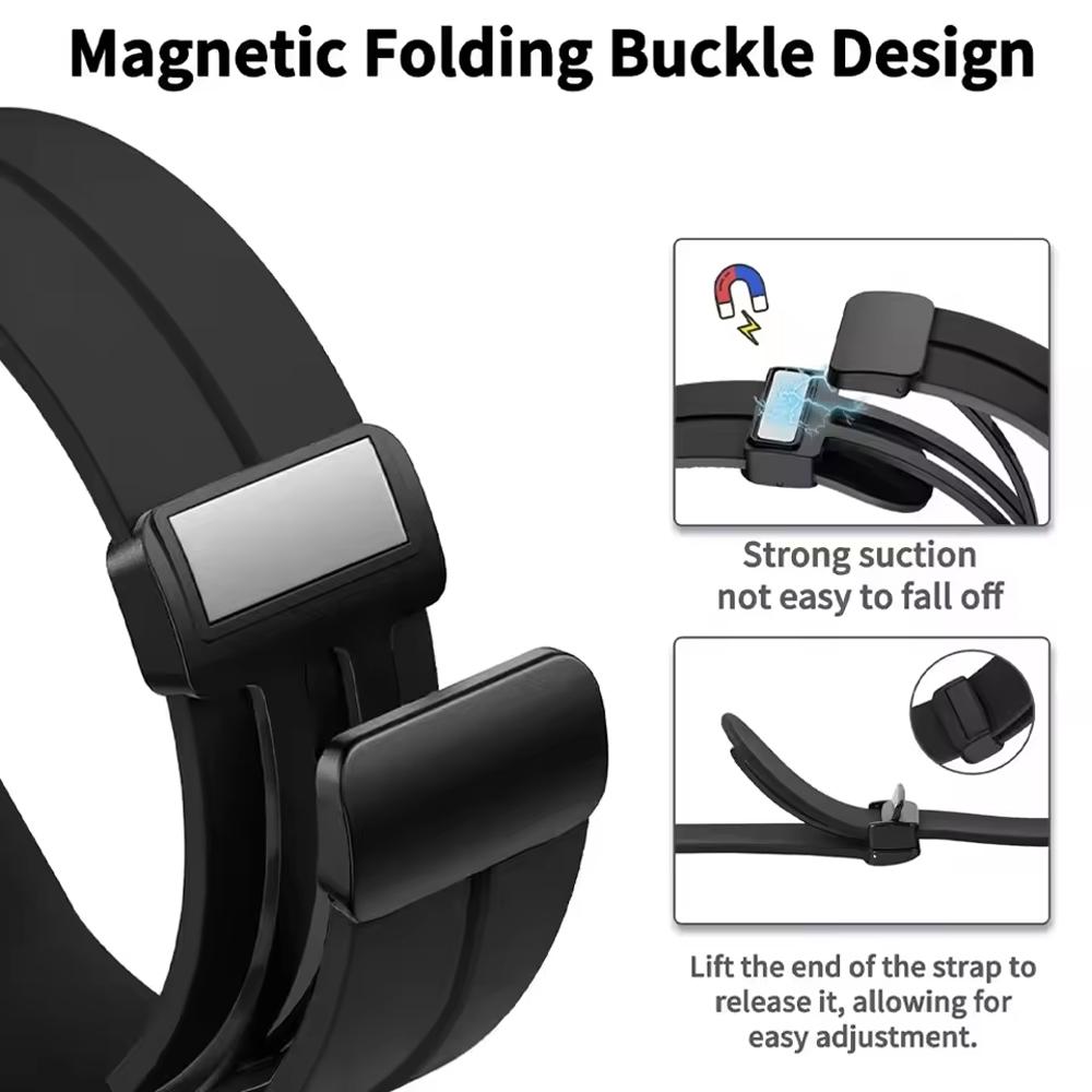 Sport Band for Samsung Galaxy watch 8 40mm 44mm 8 classic 46mm Magnetic Buckle Wrist Bellt Bracelet Correa Galaxy watch 8 Straps