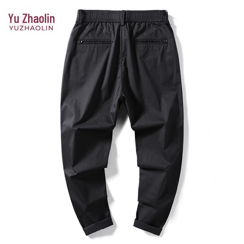 YUZHAOLIN Men s Thin Casual Straight Pants 30 чёрный