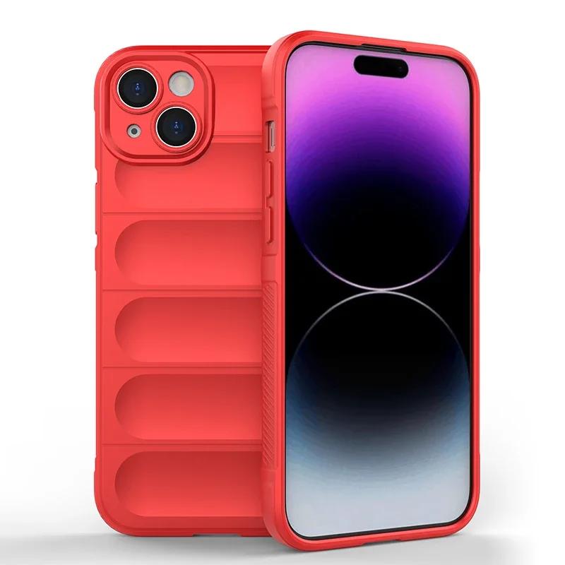 

Shockproof Matte Armor Case For Apple iphone 16 15 14 11 12 13 Pro Max Plus Phone Soft Non-slip Skidproof Protective Cover For iphone16Plus