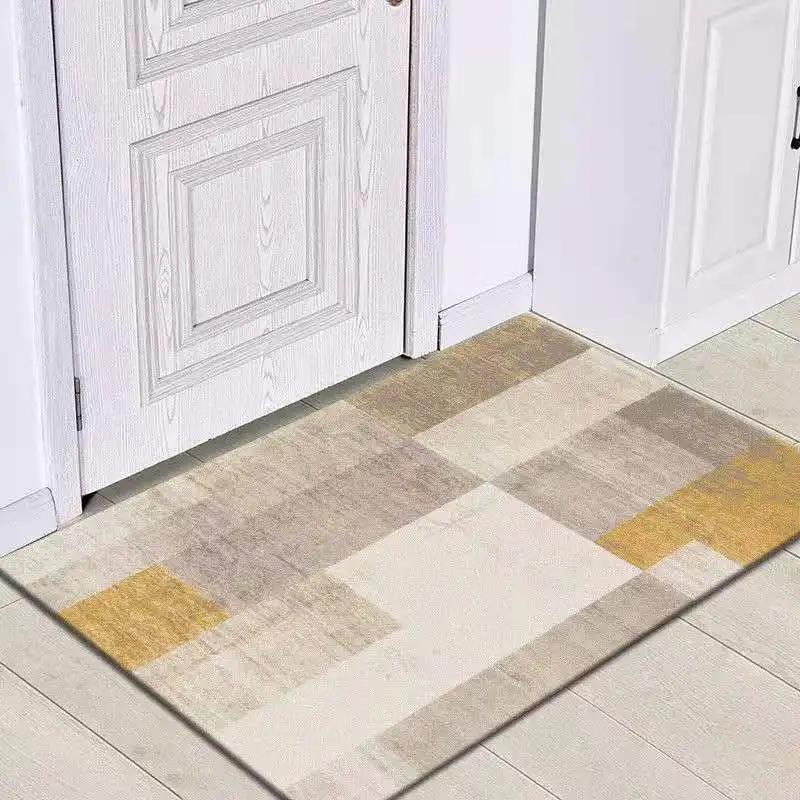 Nordic Absorbent Bathroom Non-slip Foot Mats Outdoor Porch Entrance Door Mat Living Room Carpet Home Rug Bath Mat Flooring Rugs