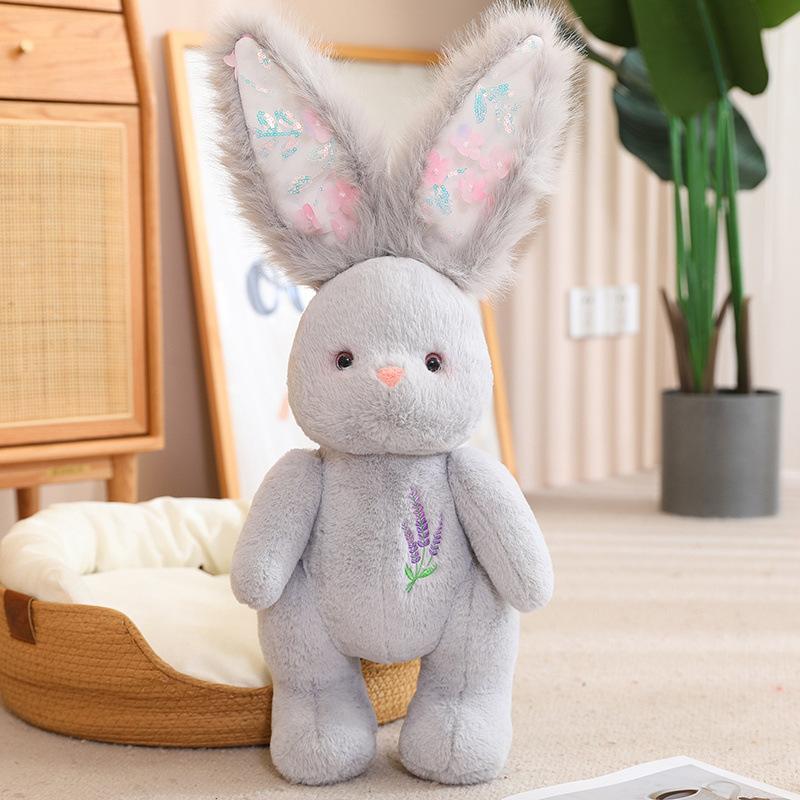 Plush Rabbit Cartoon Fill Toy Room Decoration Bedtime Companion Christmas Gift
