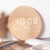 New LED Wall Clock Creative Watches Home Living Room Decoration Bedroom Mute Clock Nordic Style Fashion Digital Wall Decor Clock