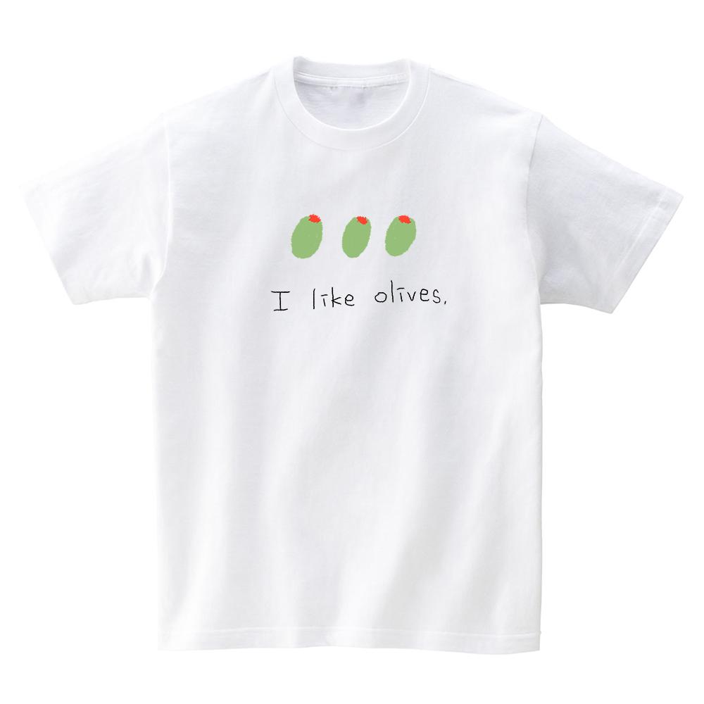 Peace Peace I Like Olives T-Shirts White/M