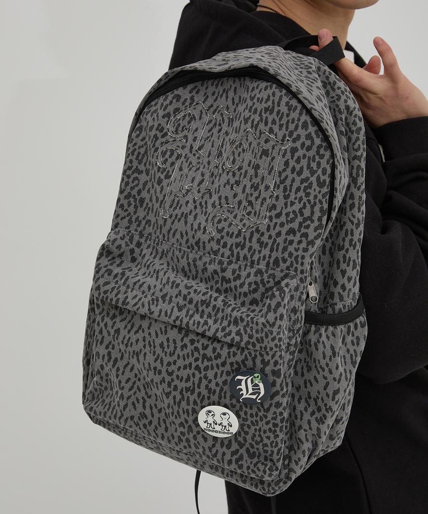 Hoodhood Hd Logo Applique Backpack Leopard