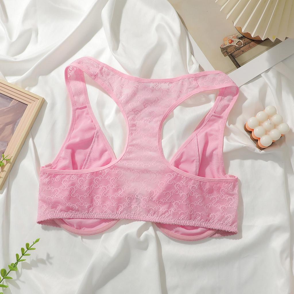 European and American Sexy Support Bra with Underwire Simple and Casual Design