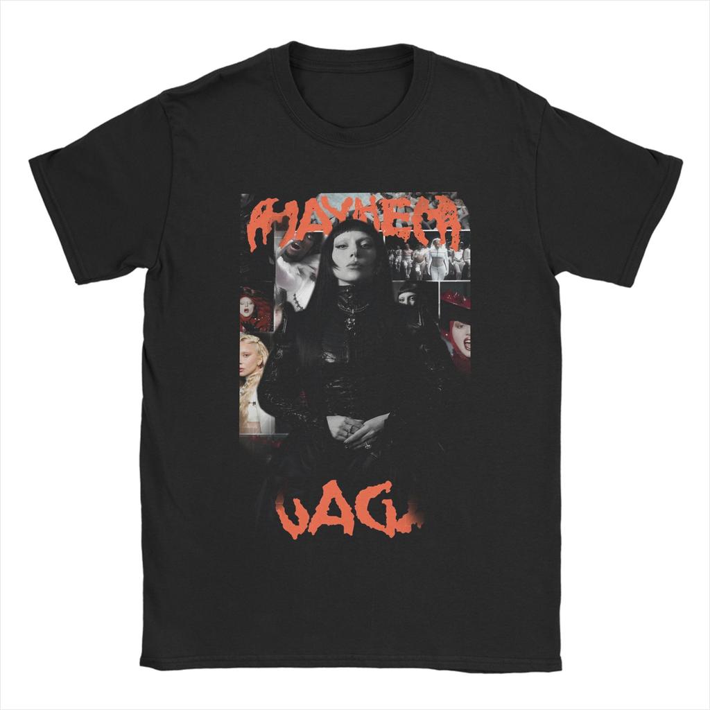 Lady Gaga T-Shirt for Men Women Mayhem Album Creative Pure Cotton Tees Crew Neck Short Sleeve T Shirts Birthday Present Clothes