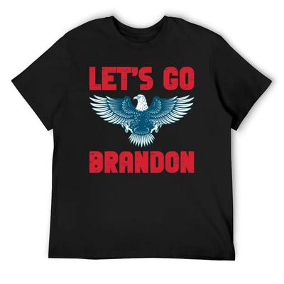 Vintage Old Let's Go Brandon Impeach Biden T-Shirt Blue Archive Luxury Man Vintage Clothes Slim Fit T Shirts for Men