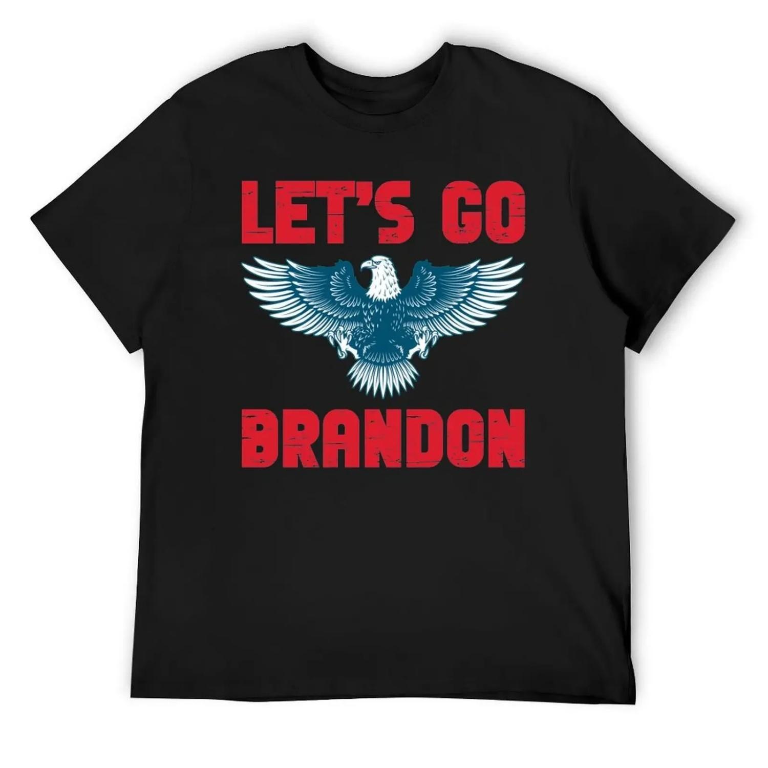 Винтажная старая футболка Let s Go Brandon Impeach Biden синий архив Роскошная мужская винтажная одежда приталенные футболки для мужчин S