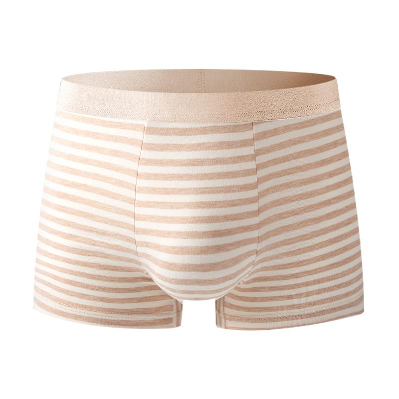 

Мужское хлопковое нижнее белье Удобное и дышащее Большого размера Мужское четырехстороннее нижнее белье 4XL абрикосовый