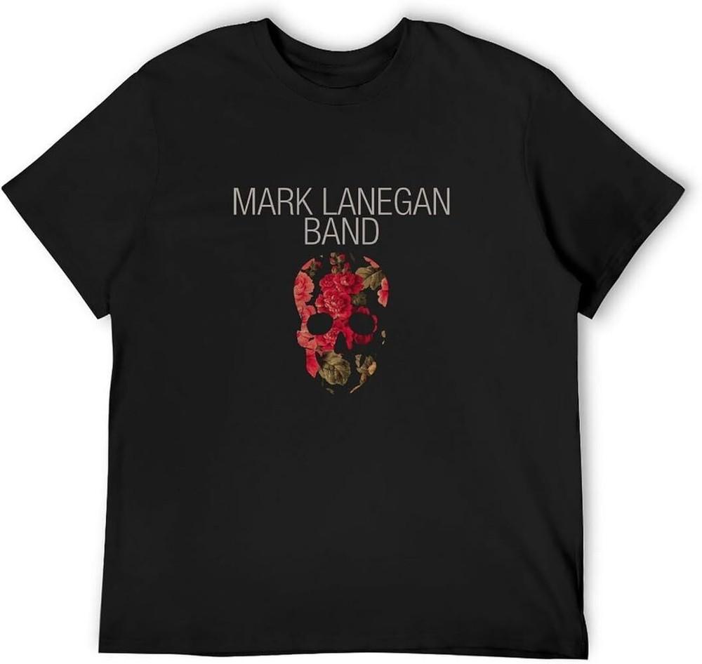 SALE Vtg Mark Lanegan Band Skull Heavy Cotton Black Full Size Unisex Shirt Unisex T-Shirt S