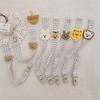 Stylish Newborn Pacifier Holder with Bear Rabbit Decorations Cloth Wood Pacifier Clip Gift for Baby Showers & Birthdays
