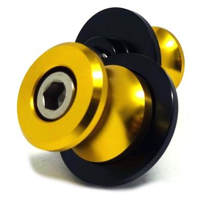 MAXIMASELECT Universal Swing Arm M8 Bolt Aluminum Rear 0.3 Inch (8 Mm) Gold Stand