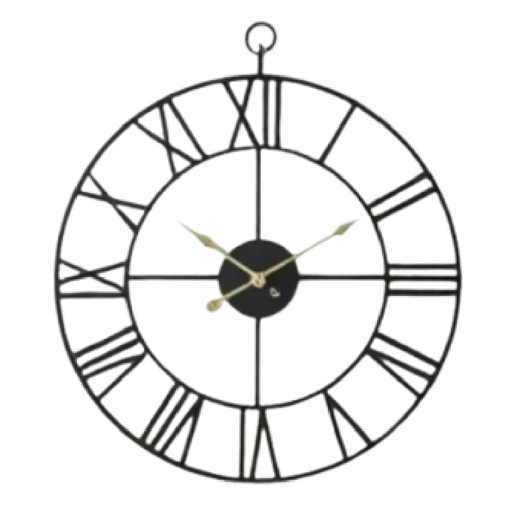 Nordic Style Metal Iron Clock 40cm Decorative Wall Clock Roman Numerals Clock Office
