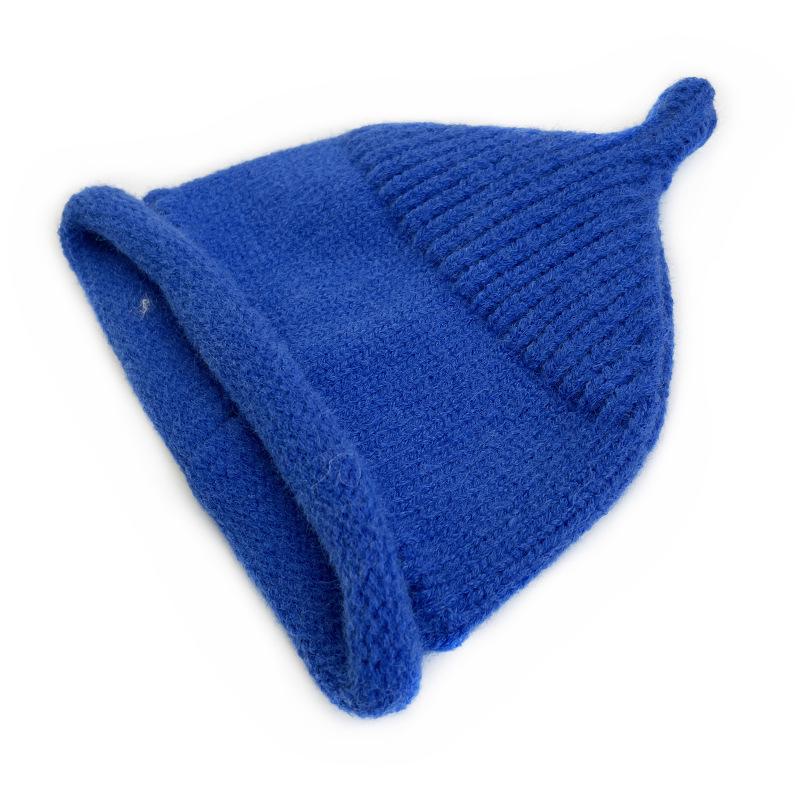 Katzenbruder Unisex Woll-Babyhut: Neuer Herbst/Winter-Eingang, Einfarbig, Warmer Strick, Klassisches Design.