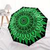 1pc Mandala Pattern Automatic Open/close Folding Umbrella, Compact Portable Travel Umbrella, Perfect Birthday/Christmas, Cute Umbrella, Dura