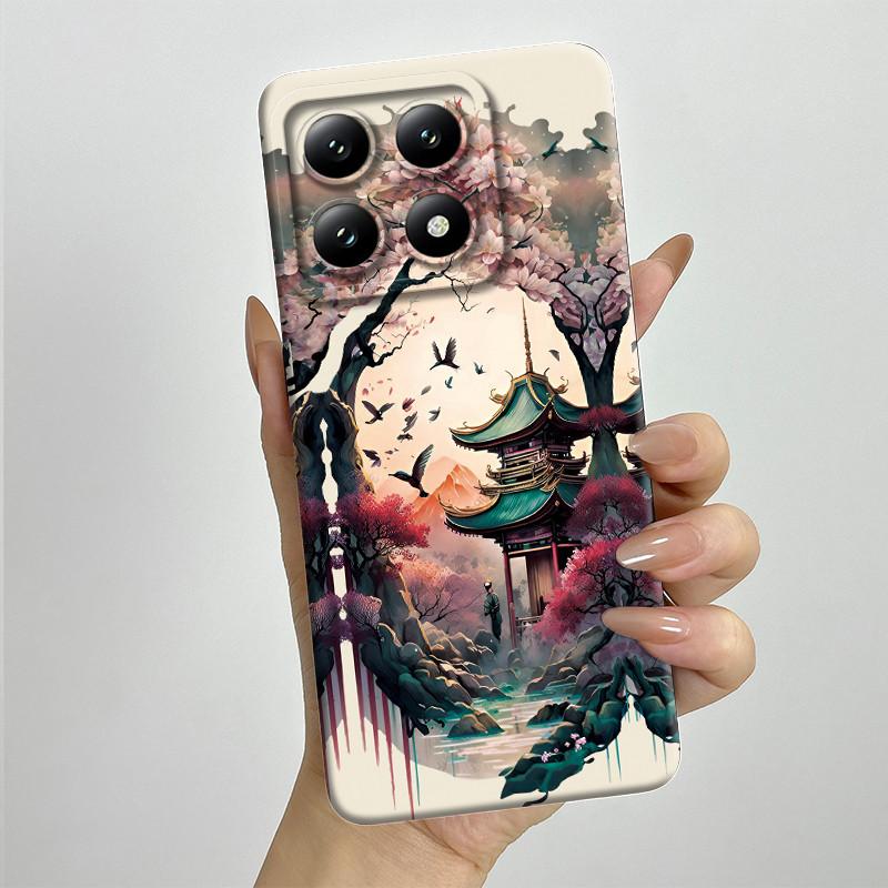 For Xiaomi 14T Pro Phone Case 14Tpro Soft Silicone TPU Sweet Painted Casing Cartoon Printed Shockproof Protective Back Cover