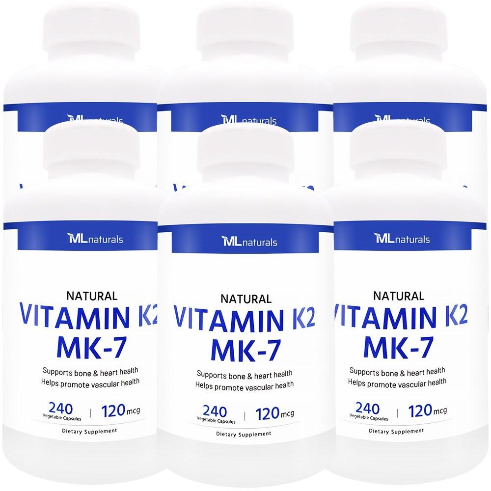 My Life Naturals Vitamin K2 120mcg 240 Tablets 6 pcs
